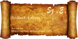 Szóbel Edina névjegykártya